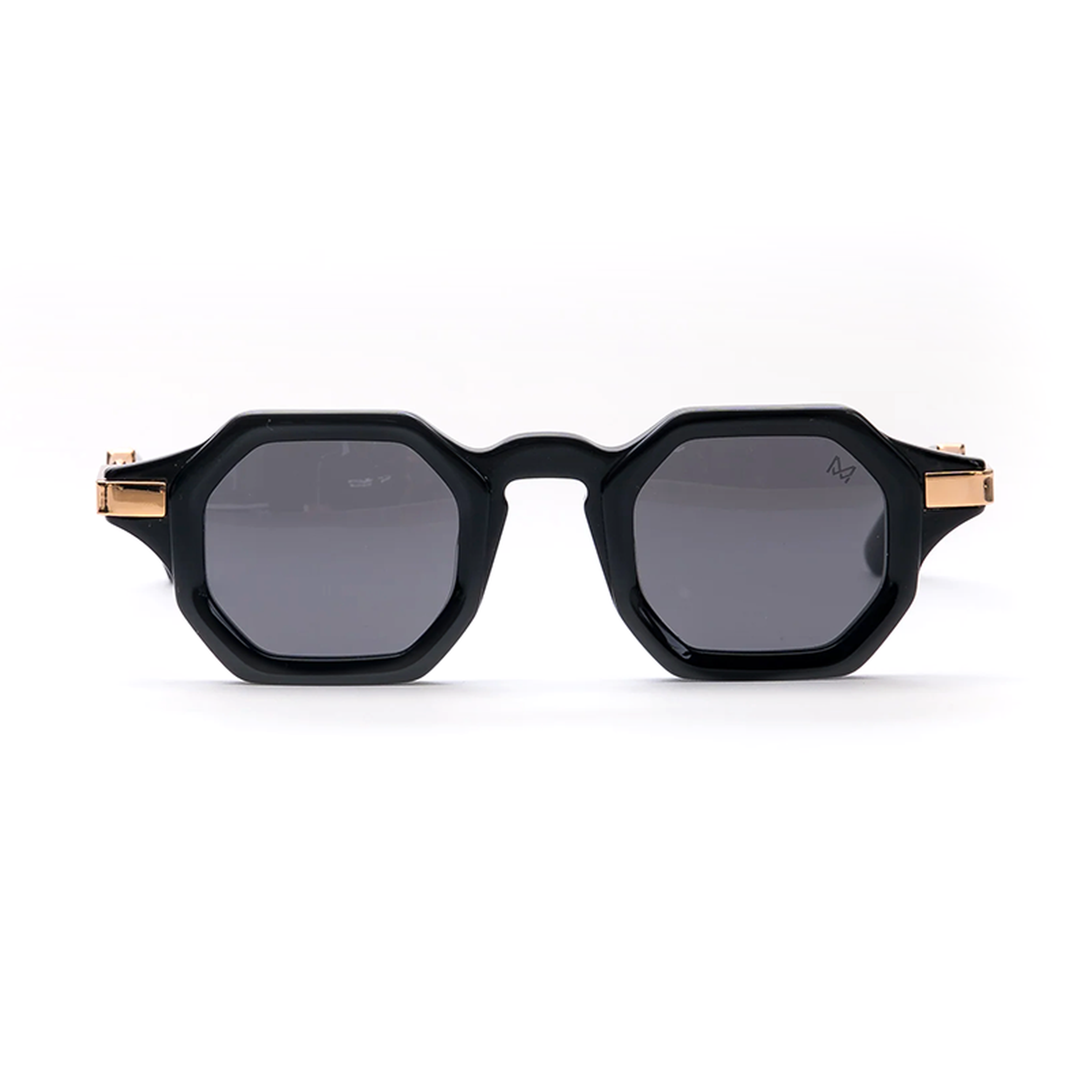 نظارات شمسية من أسيتات فاليريان مطلية بالذهب