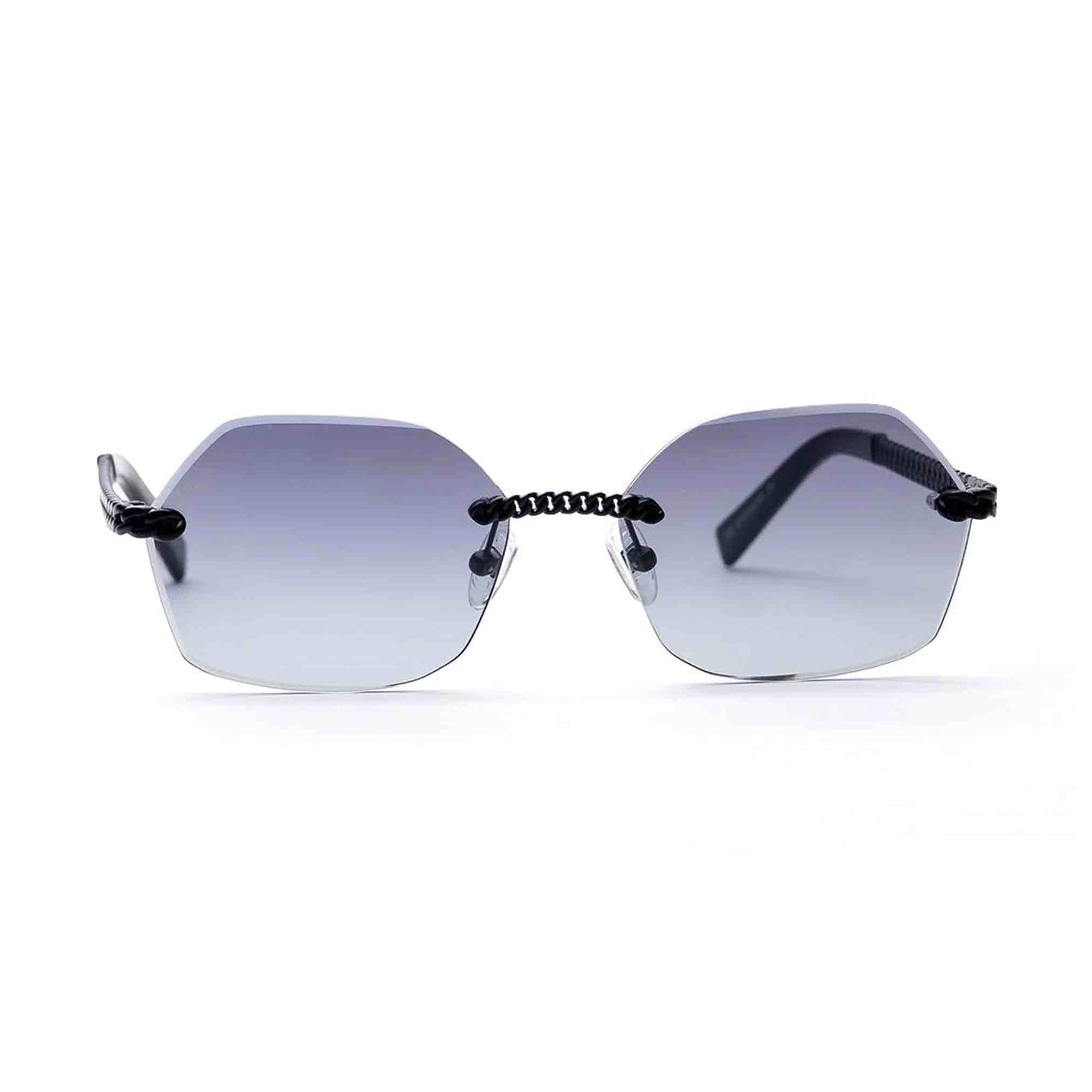 نظارة شمسية أوريلين بدون إطار هندسي متدرج اللون أسود