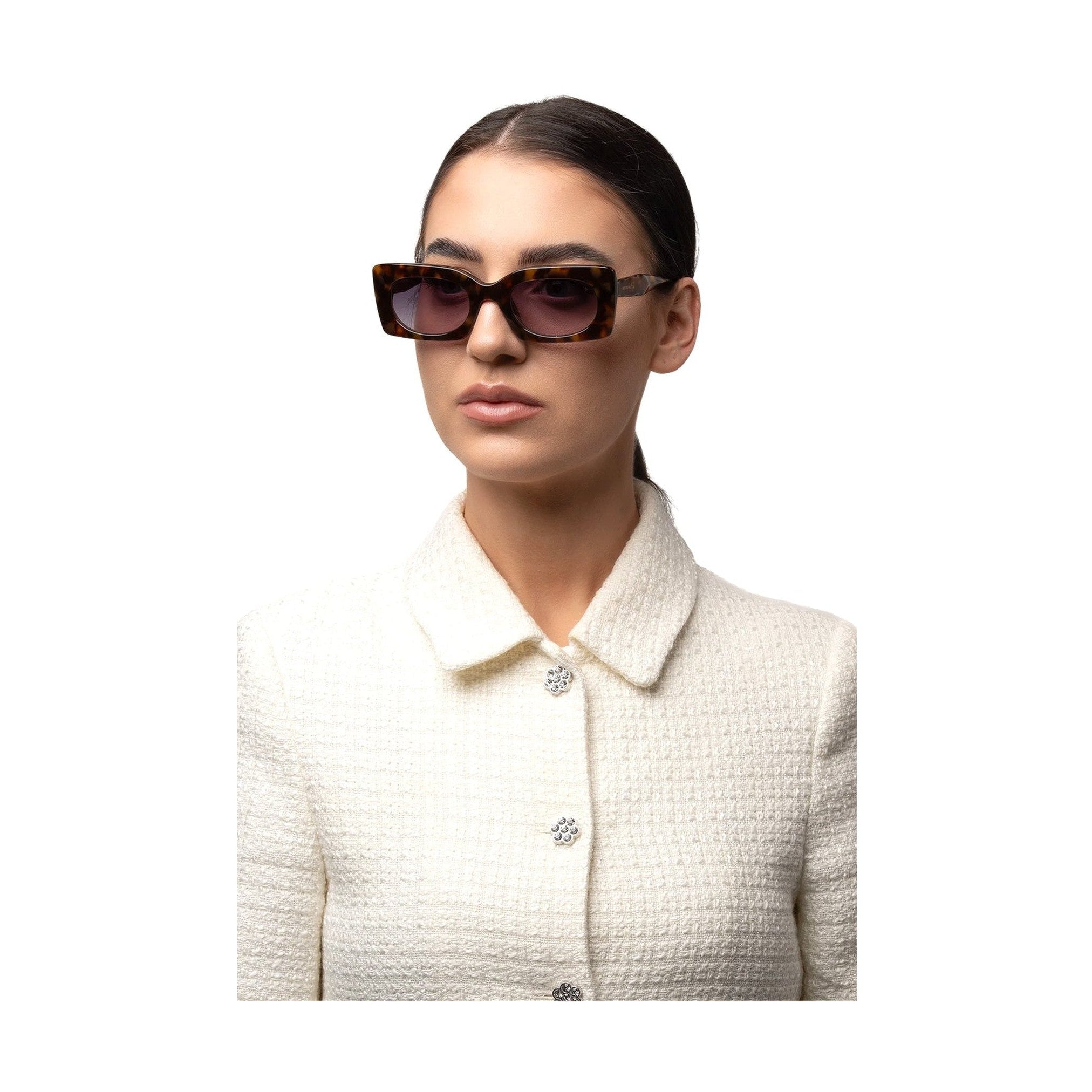 نظارة شمسية هافانا بتصميم سلحفاة مستطيلة