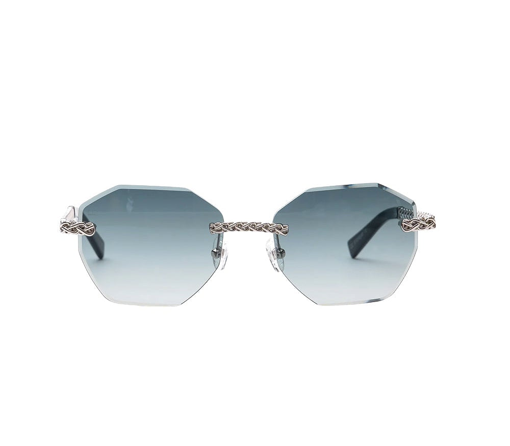 ELEONOR Rimless Octagon Sunglasses
