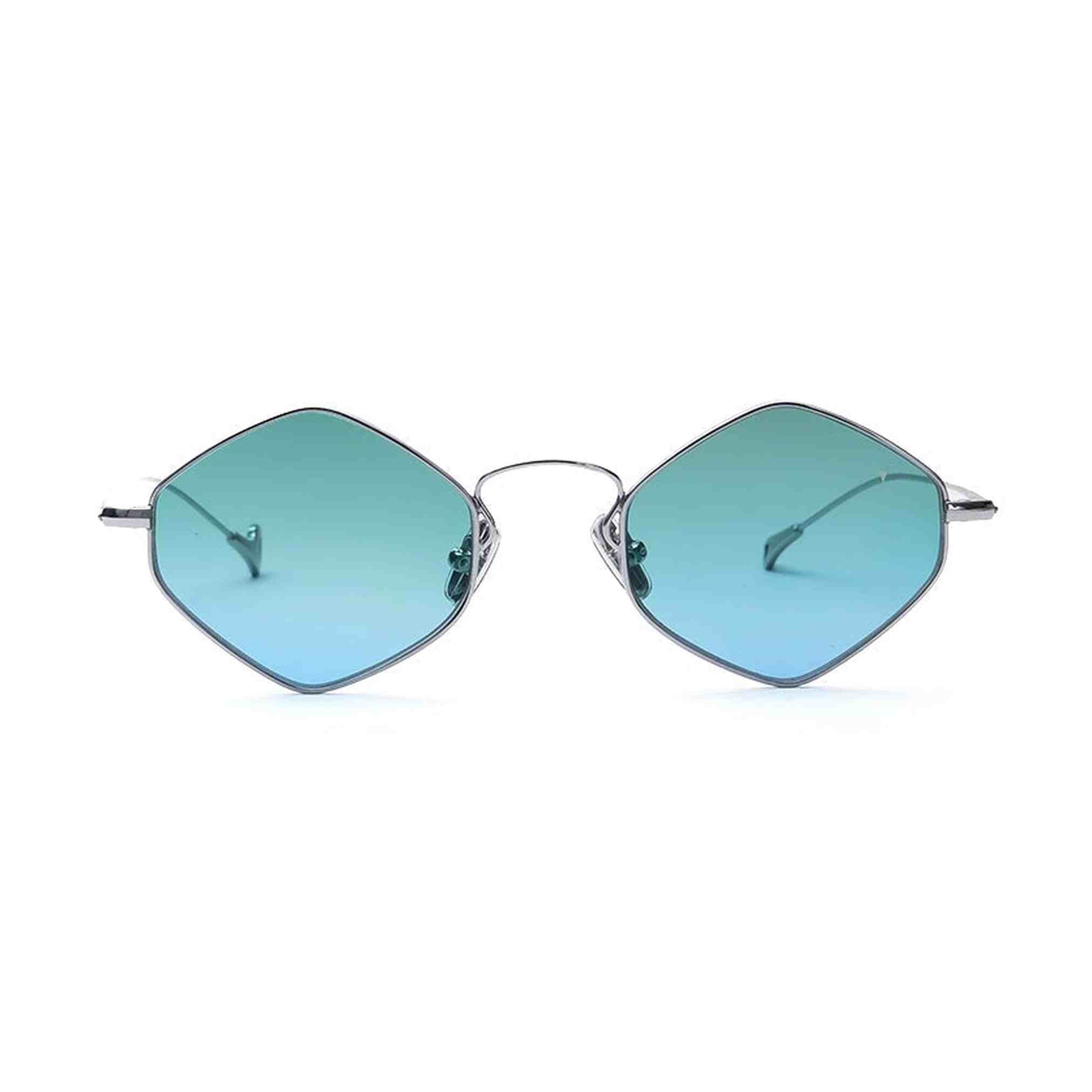 نظارة شمسية أميلي سداسية الشكل باللون الوردي الذهبي