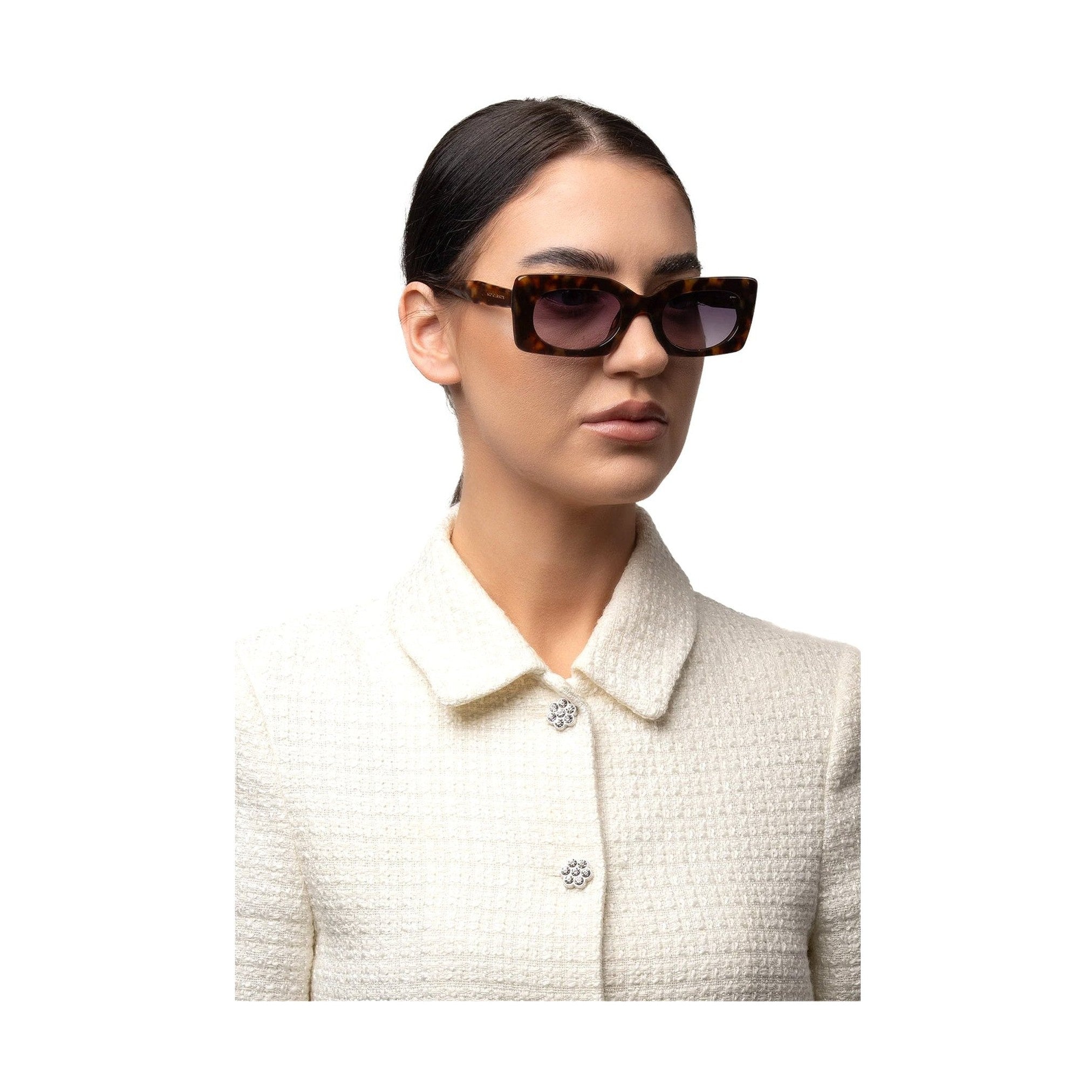 نظارة شمسية هافانا بتصميم سلحفاة مستطيلة