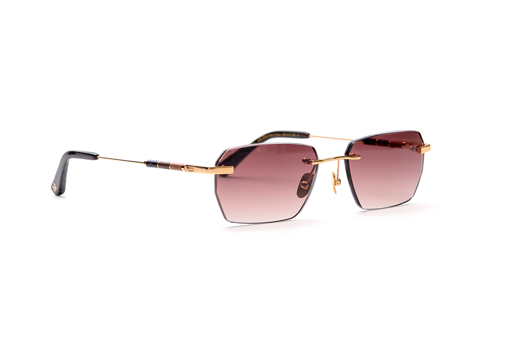 Opulence Rimless 24K Gold-Plated Sunglasses