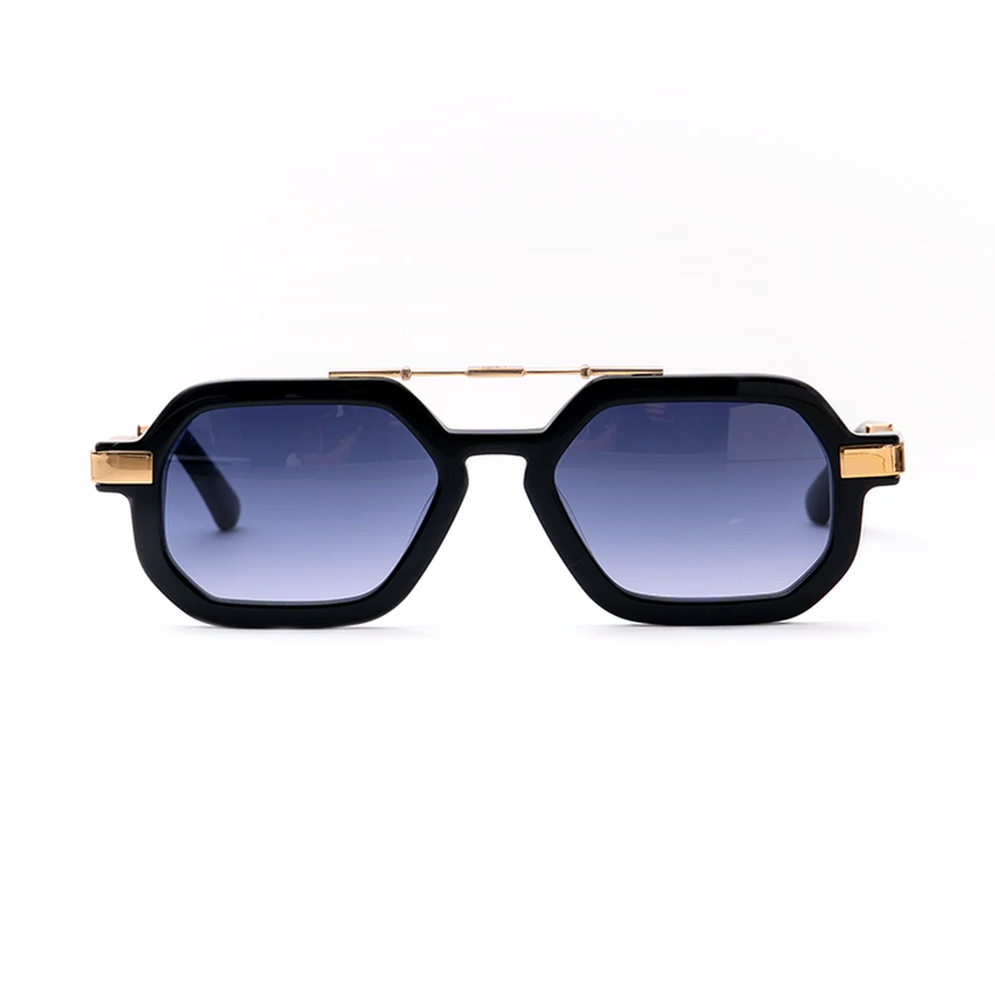 نظارات شمسية سداسية مطلية بالذهب من مونتريال