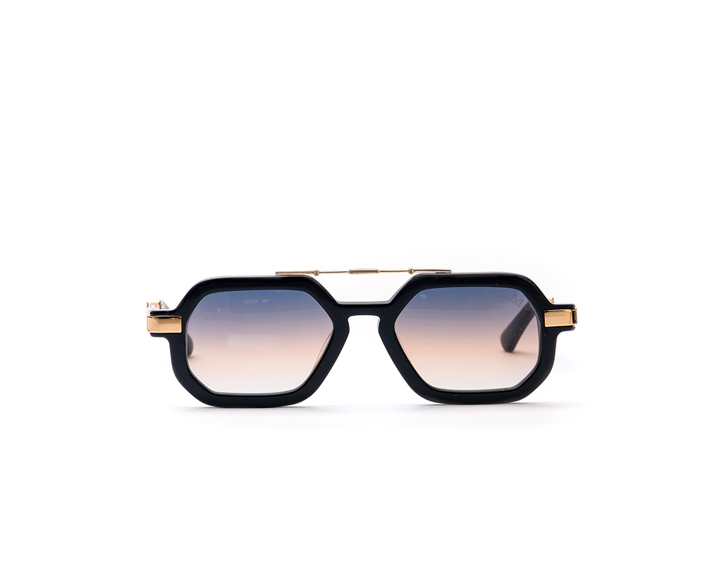 Montreal Gold-Plated Hexagonal Sunglasses