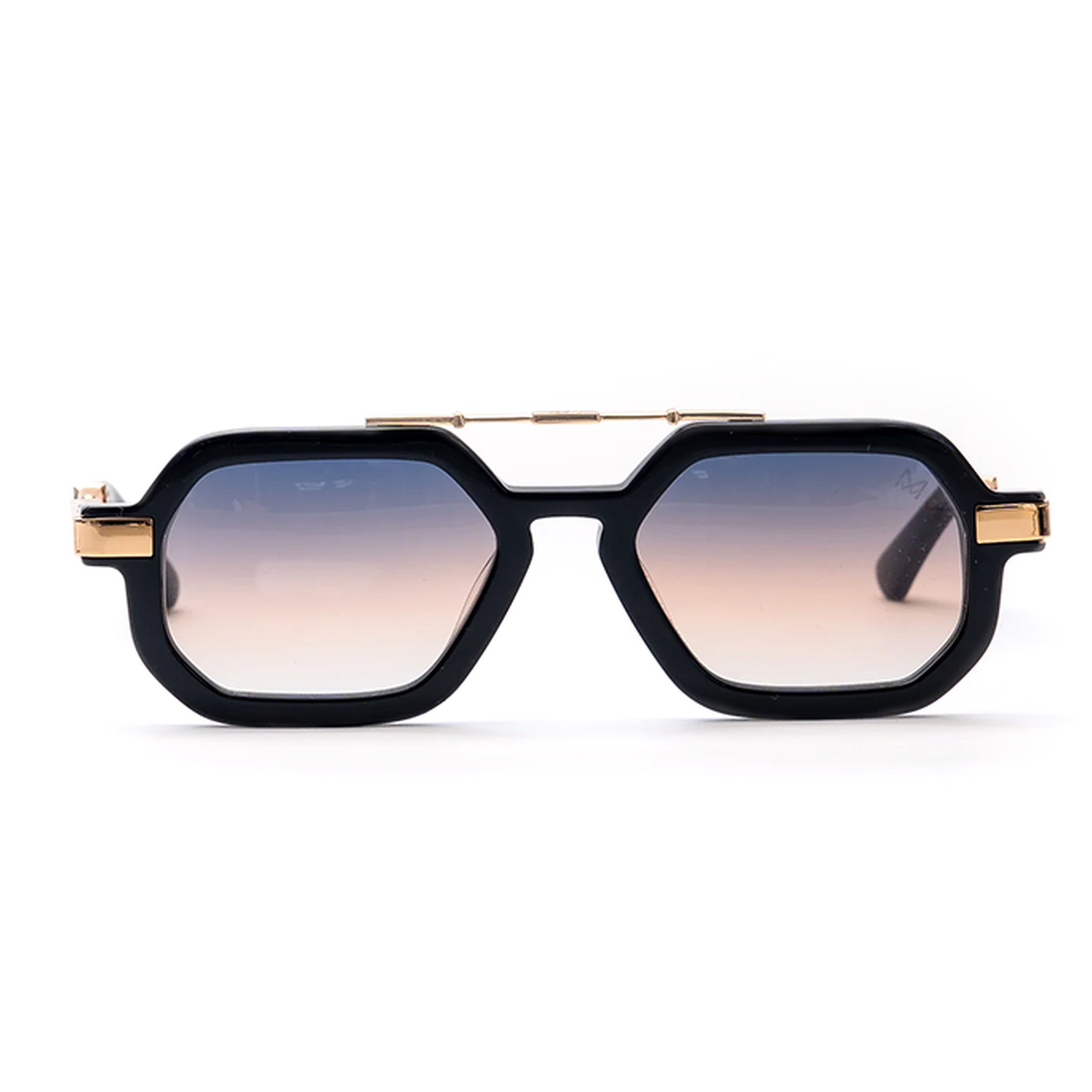 Montreal Gold-Plated Hexagonal Sunglasses