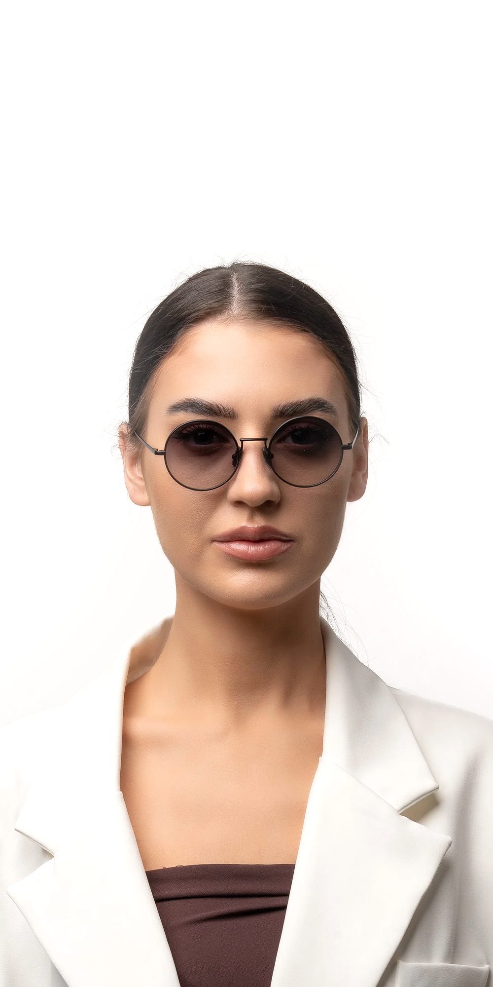 نظارات شمسية ويليام راوند معدنية للجنسين