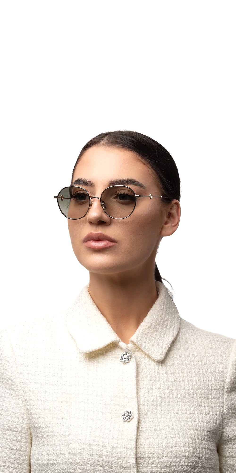 Jardin Round Gradient Sunglasses Women