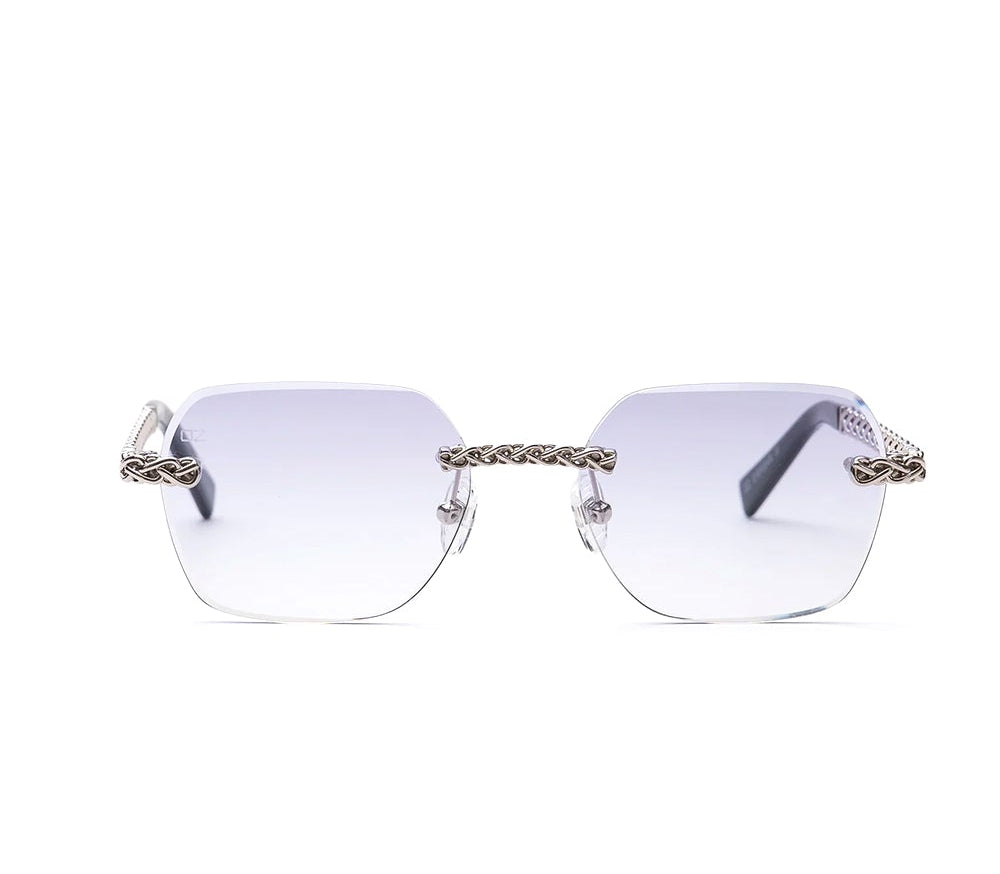 Armonie Rimless Sunglasses Purple Gradient