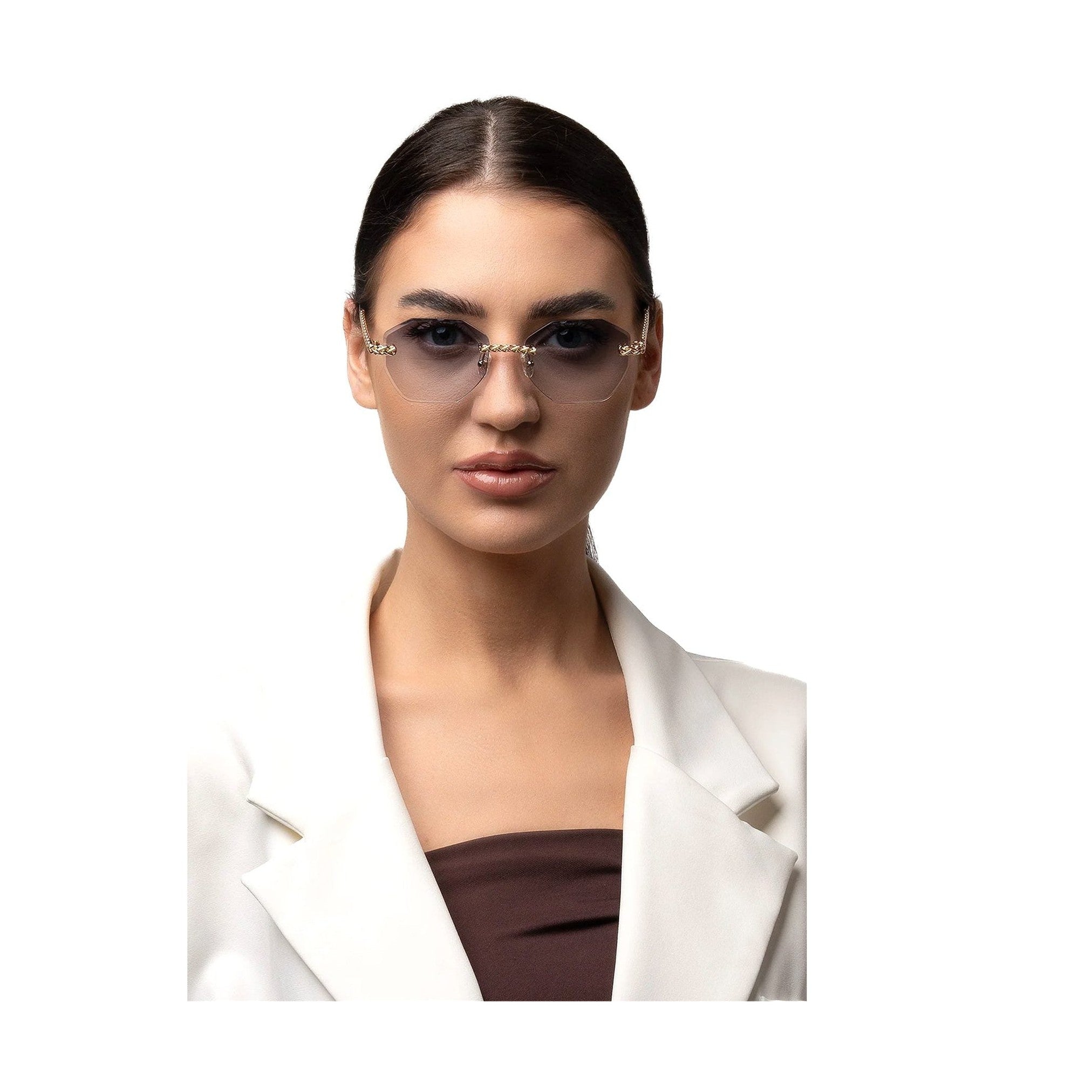 نظارة شمسية ELEONOR بدون إطار مثمنة الشكل