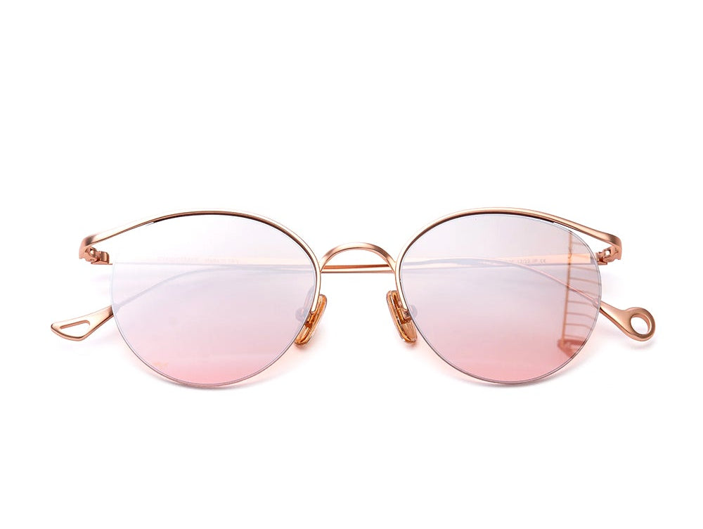 Augusto Rose gold round pink sunglasses