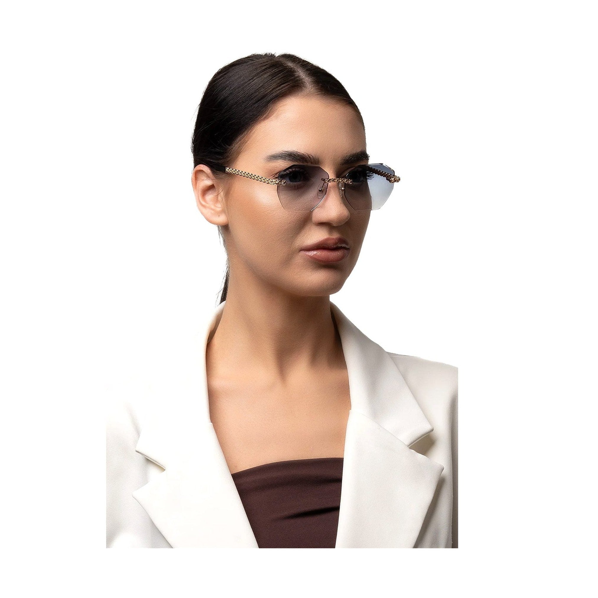 نظارة شمسية ELEONOR بدون إطار مثمنة الشكل