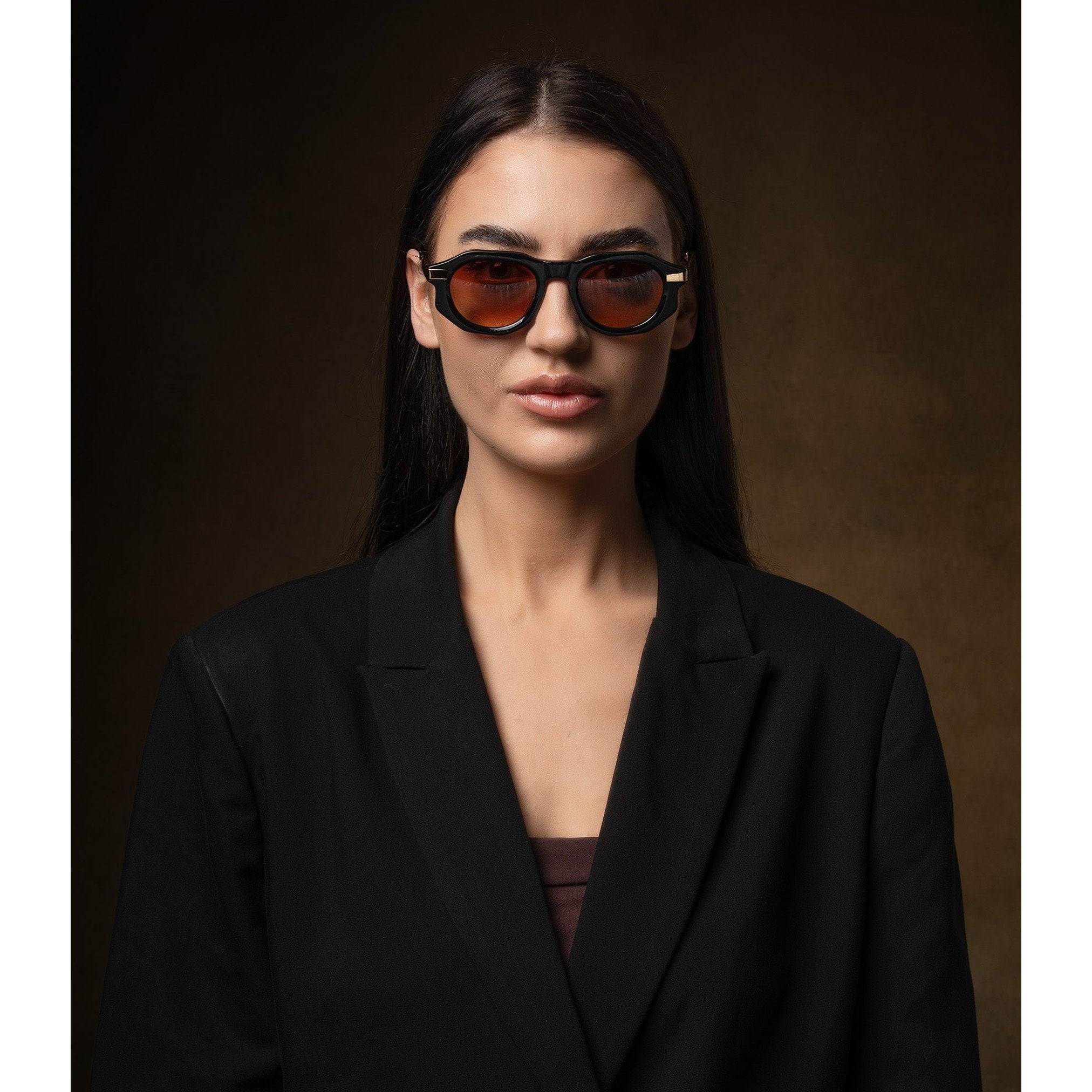 نظارات شمسية من الأسيتات مطلية بالذهب من سيبتر