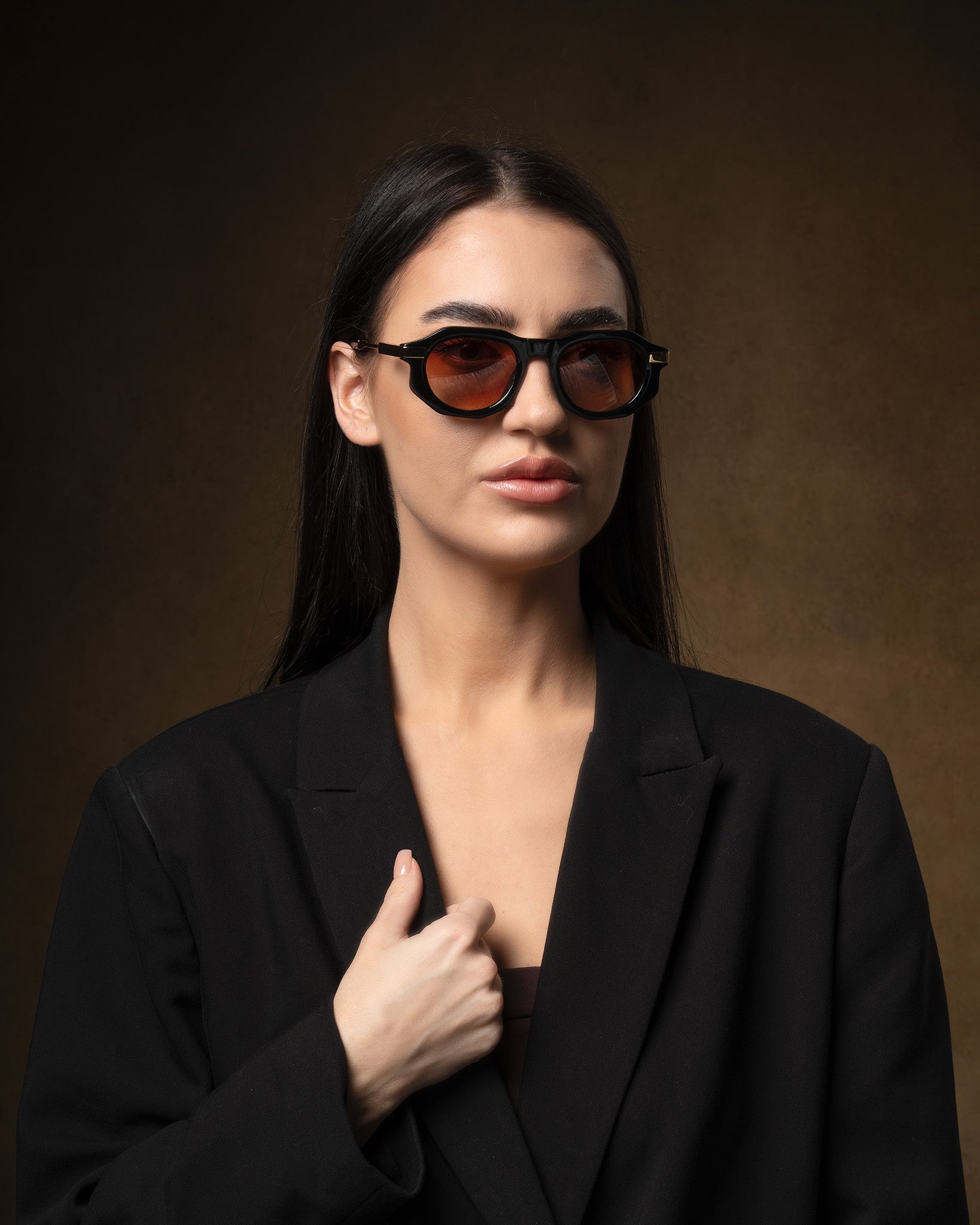 Sceptre Acetate Sunglasses Gold-Plated