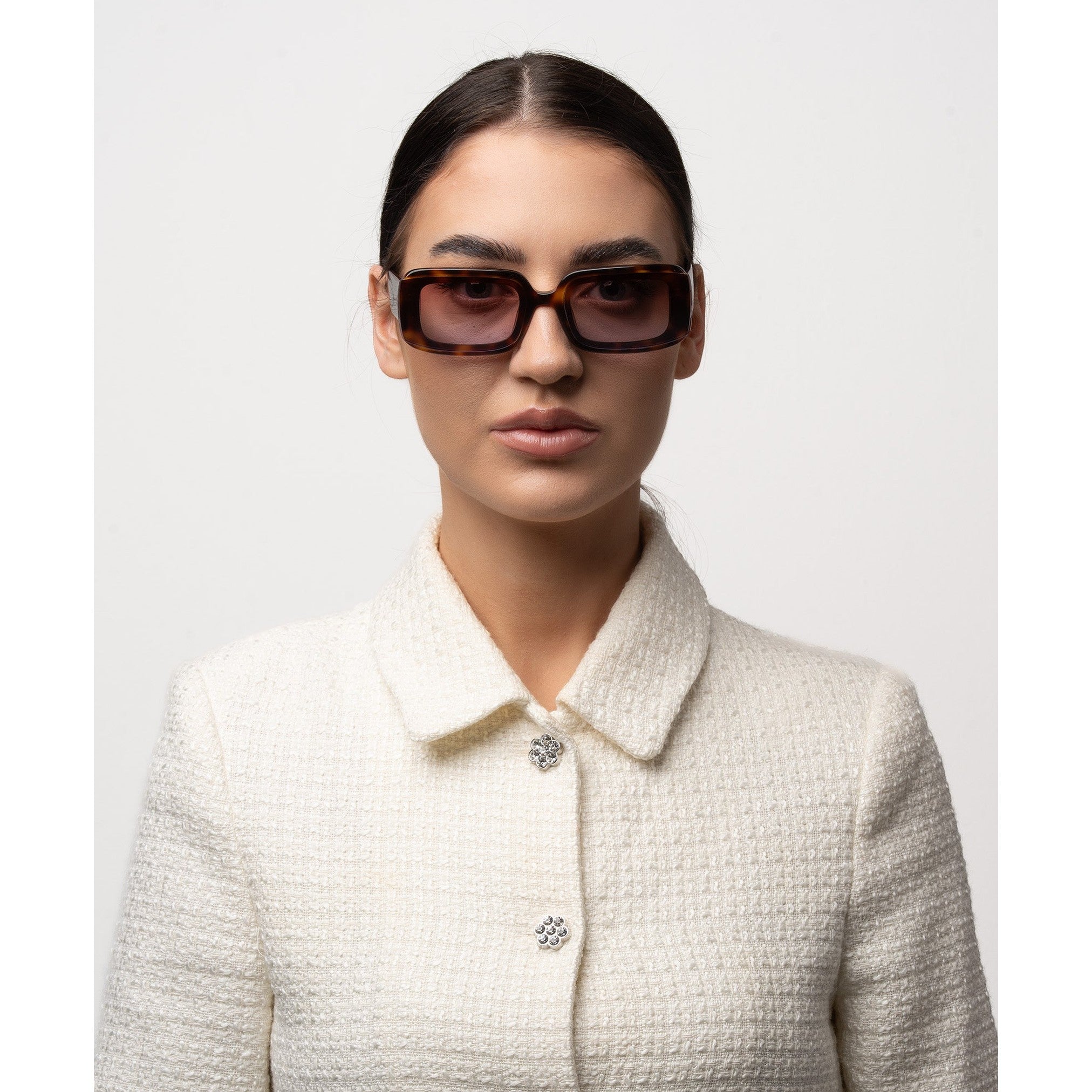 نظارة شمسية كاميل مستطيلة للنساء