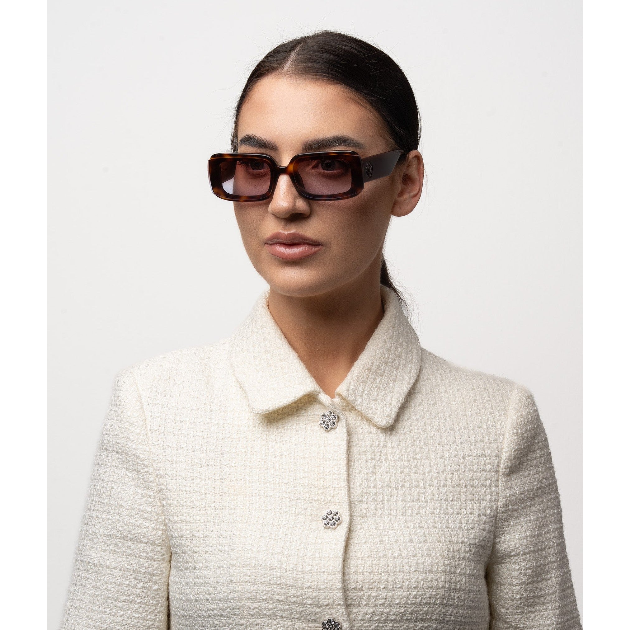 نظارة شمسية كاميل مستطيلة للنساء