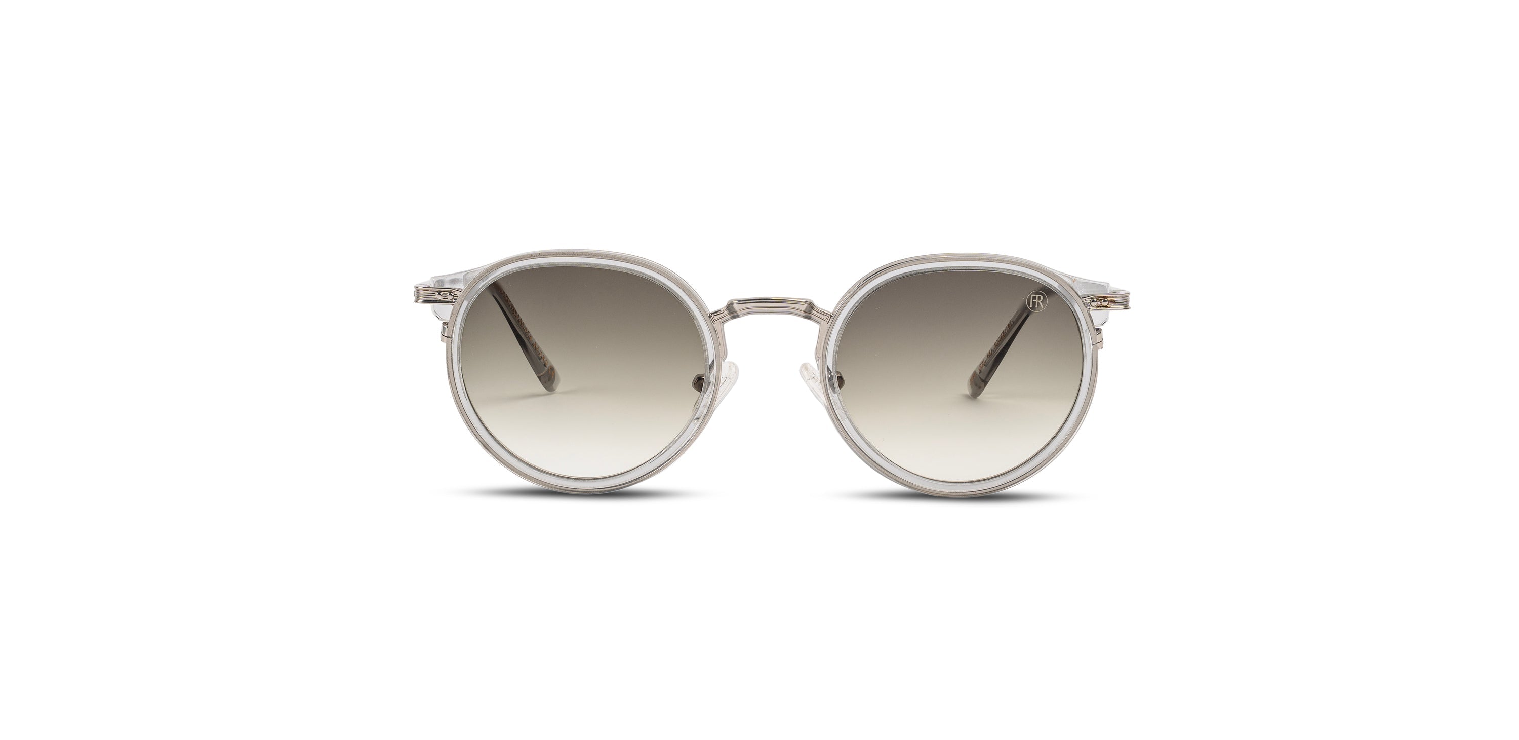 JOY-Rounded Acetate and Metal Sunglasses with Gradient Lenses