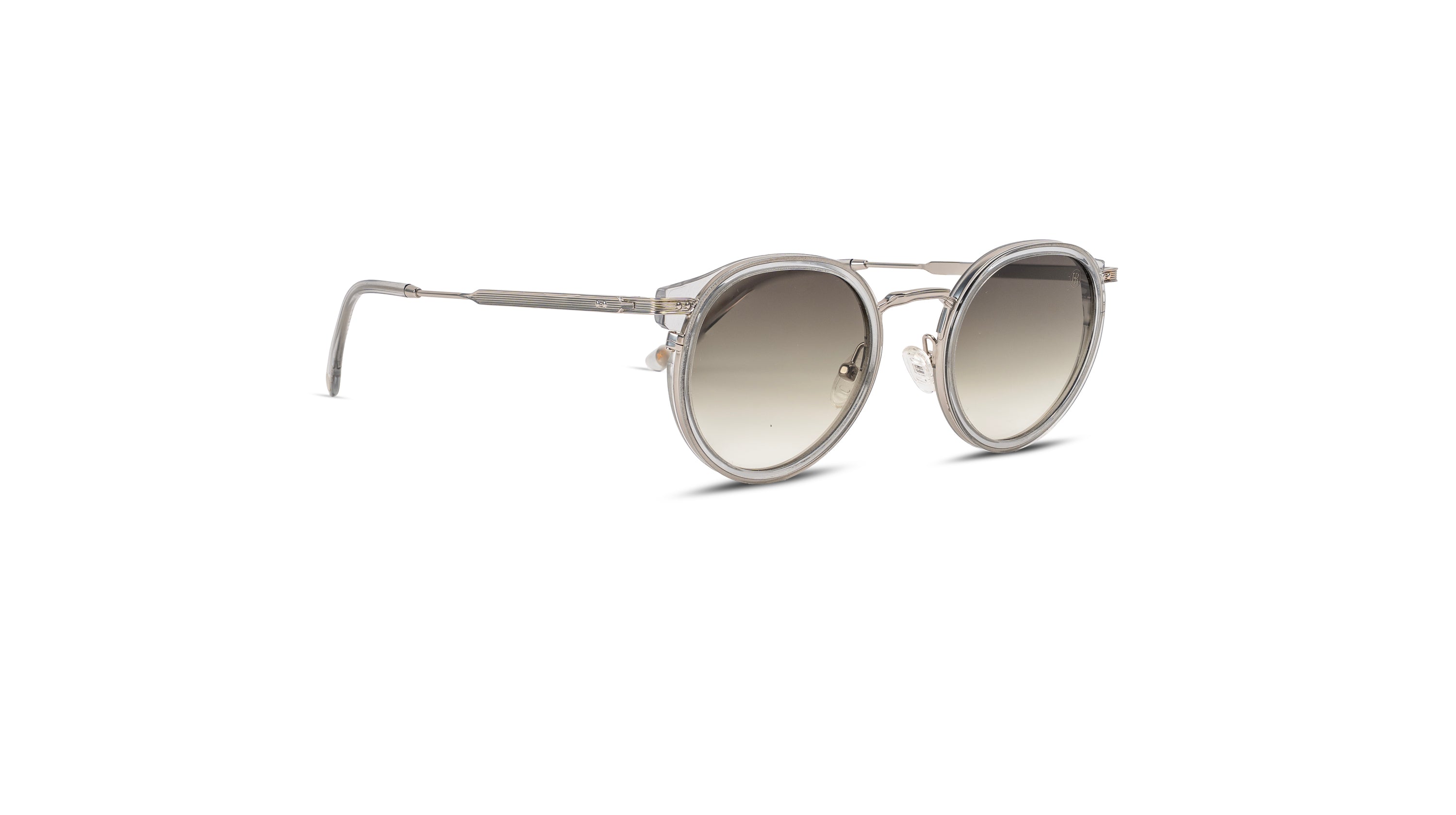 JOY-Rounded Acetate and Metal Sunglasses with Gradient Lenses