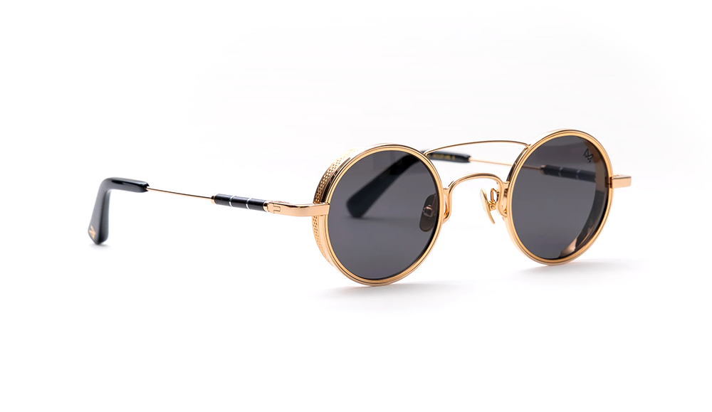Monarque Round Sunglasses Gold-Plated