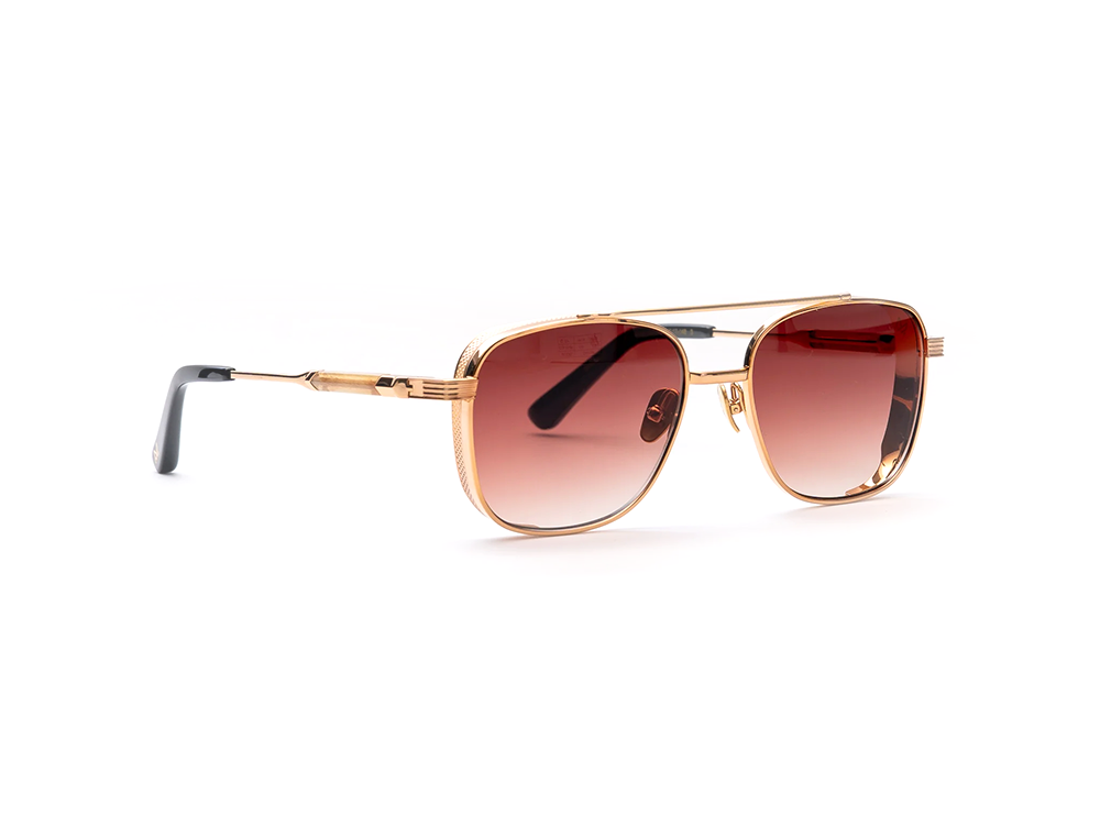 Imperial Gold-Plated Aviator Sunglasses