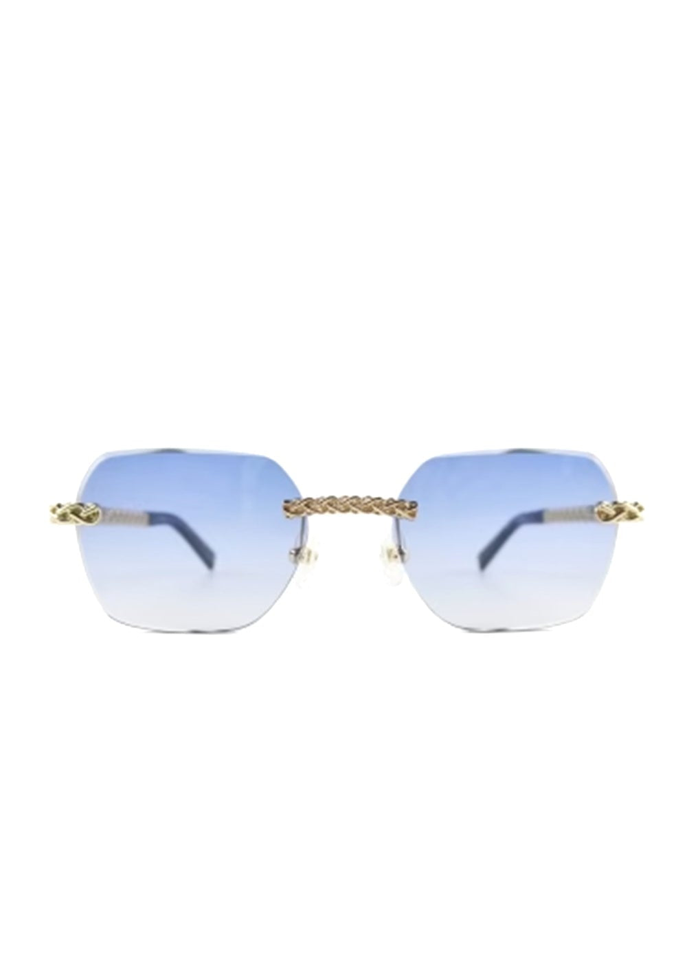 Armonie  Rimless Sunglasses Blue Gradient