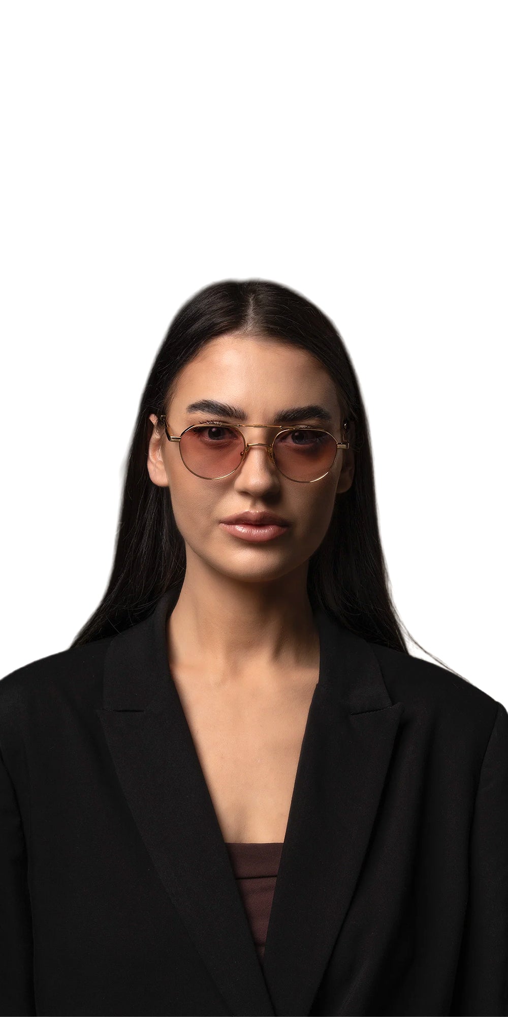 Golden Aviator Sunglasses