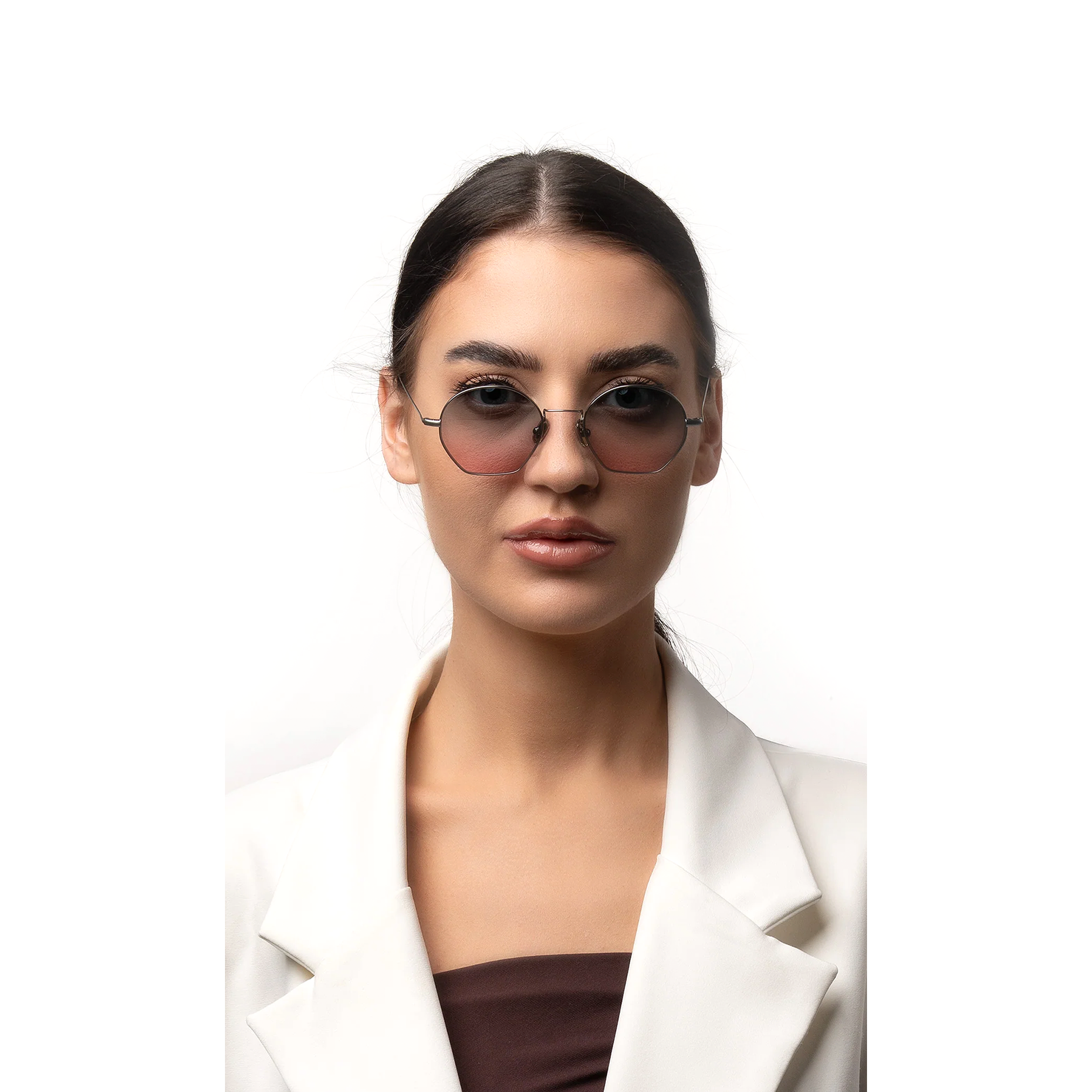 نظارات شمسية تريومف سداسية الشكل متدرجة اللون