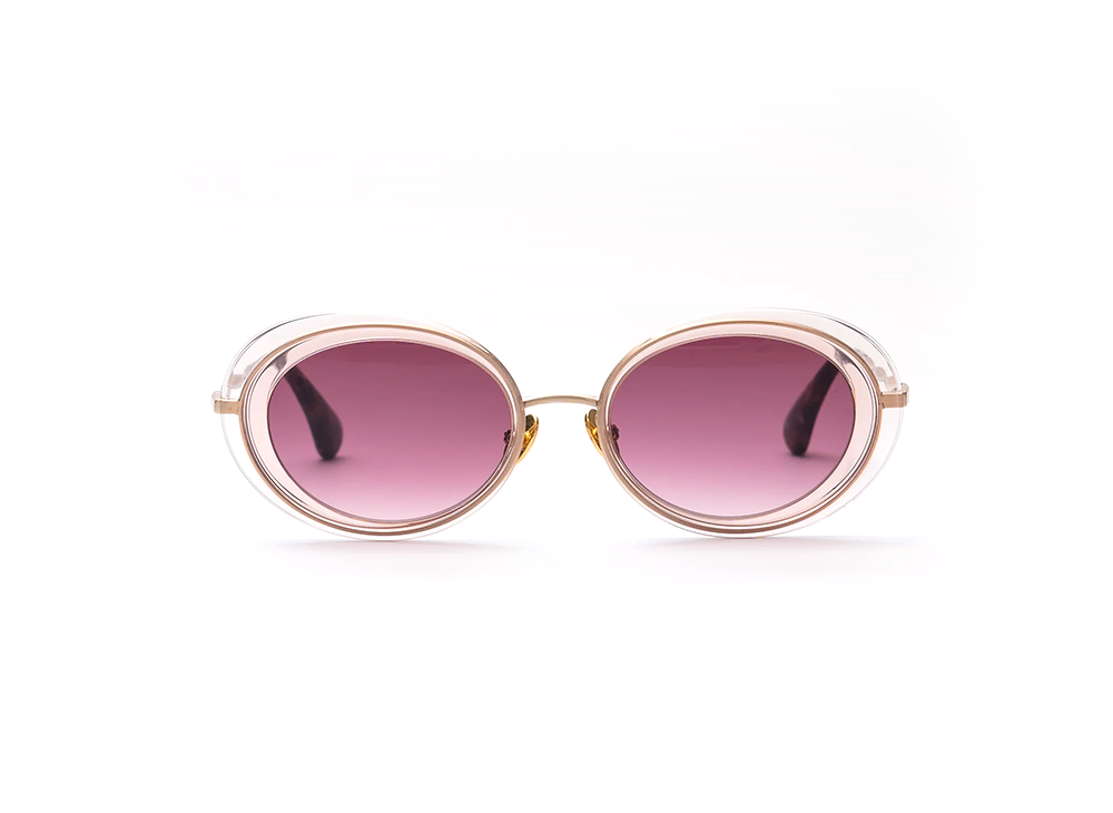 Ella – Blush Crystal Gradient Sunglasses