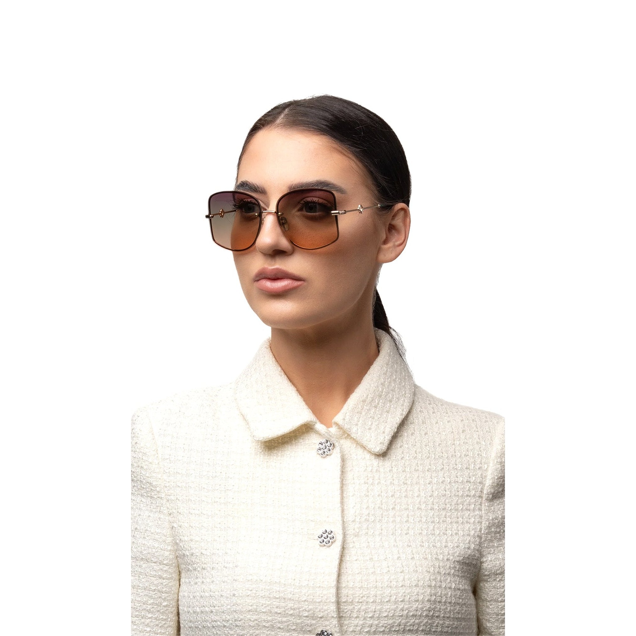 Éclat نظارات شمسية مربعة متدرجة للنساء