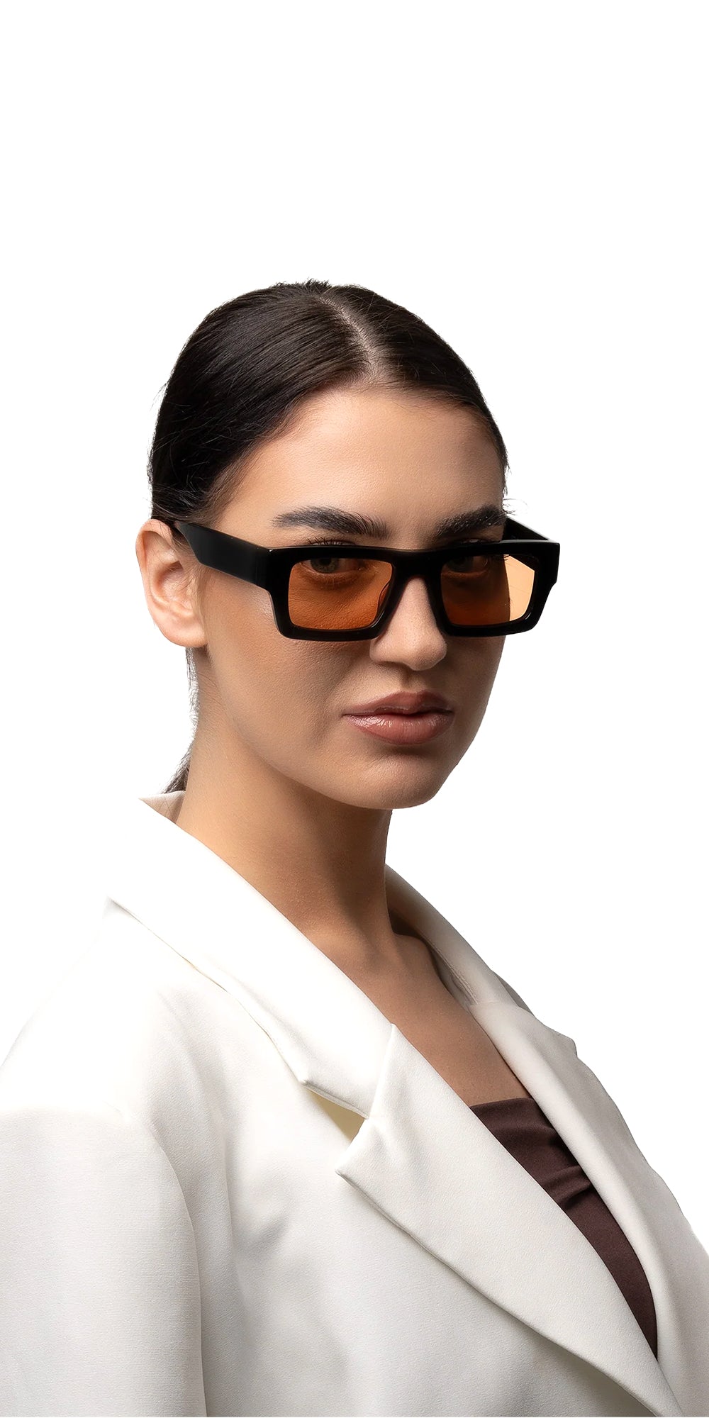 Antoine Black Bold Rectangle Sunglasses