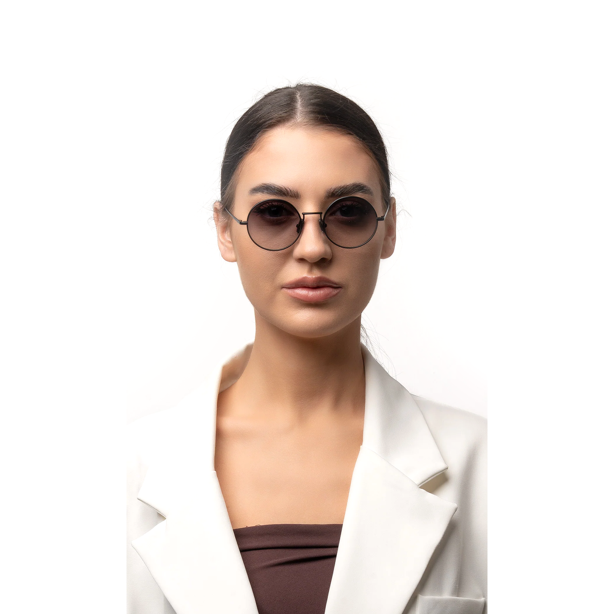 نظارات شمسية ويليام راوند معدنية للجنسين