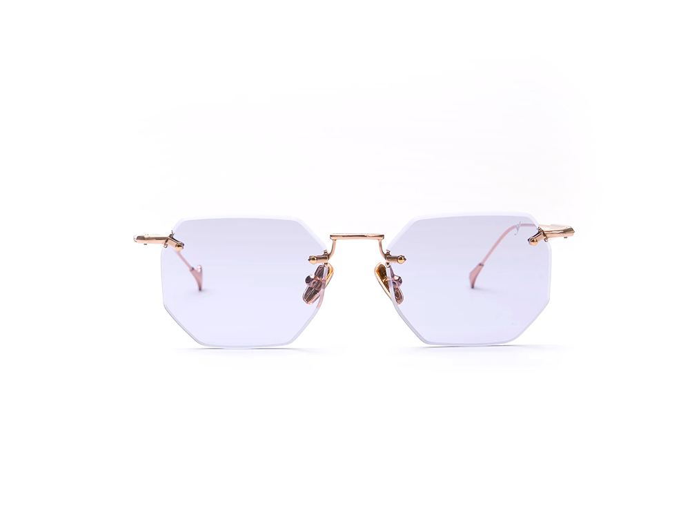 Panthere Rimless Geometric Sunglasses