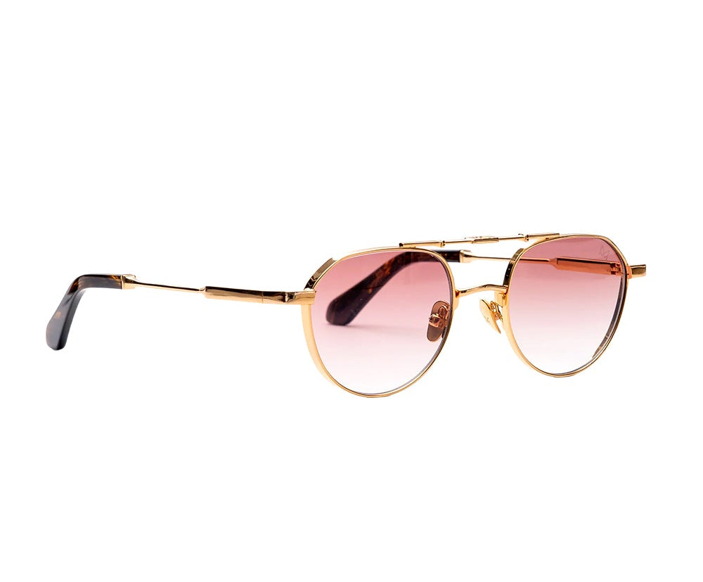 Golden Aviator Sunglasses