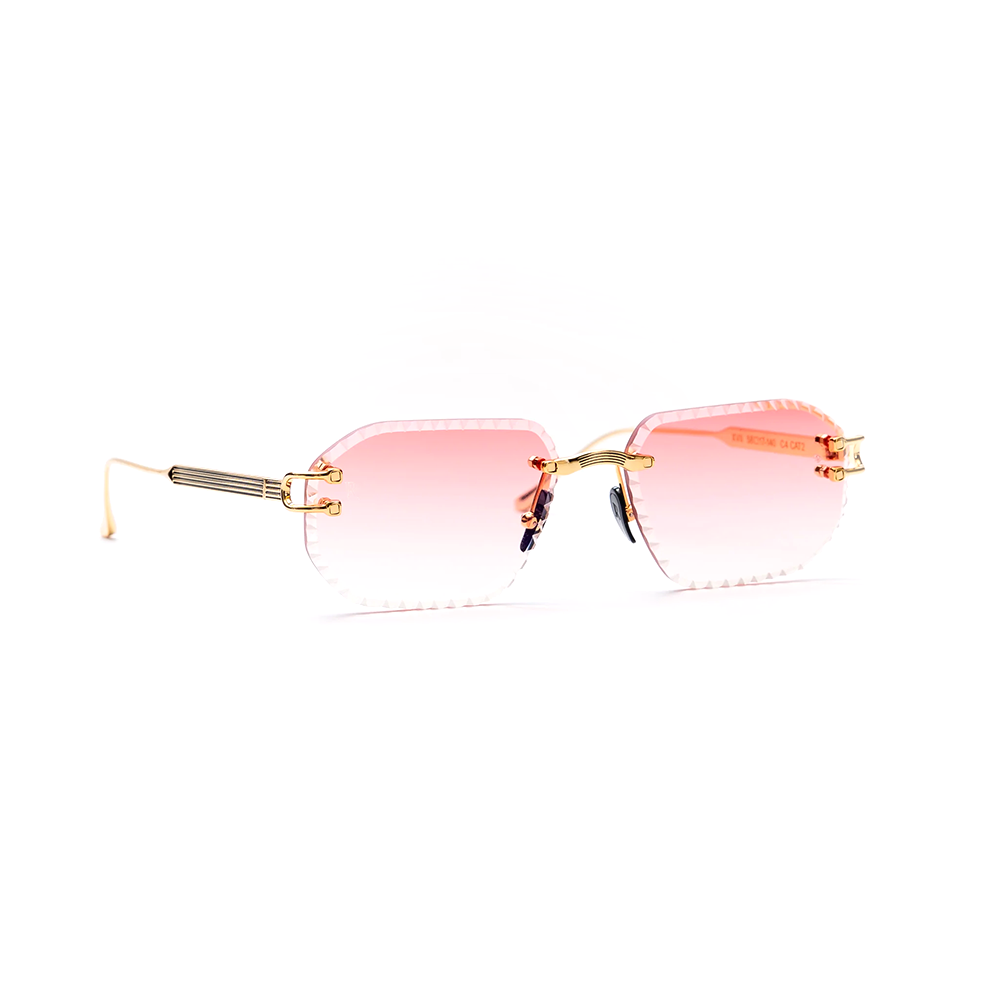 XVII Gold 18K Rimless Sunglasses