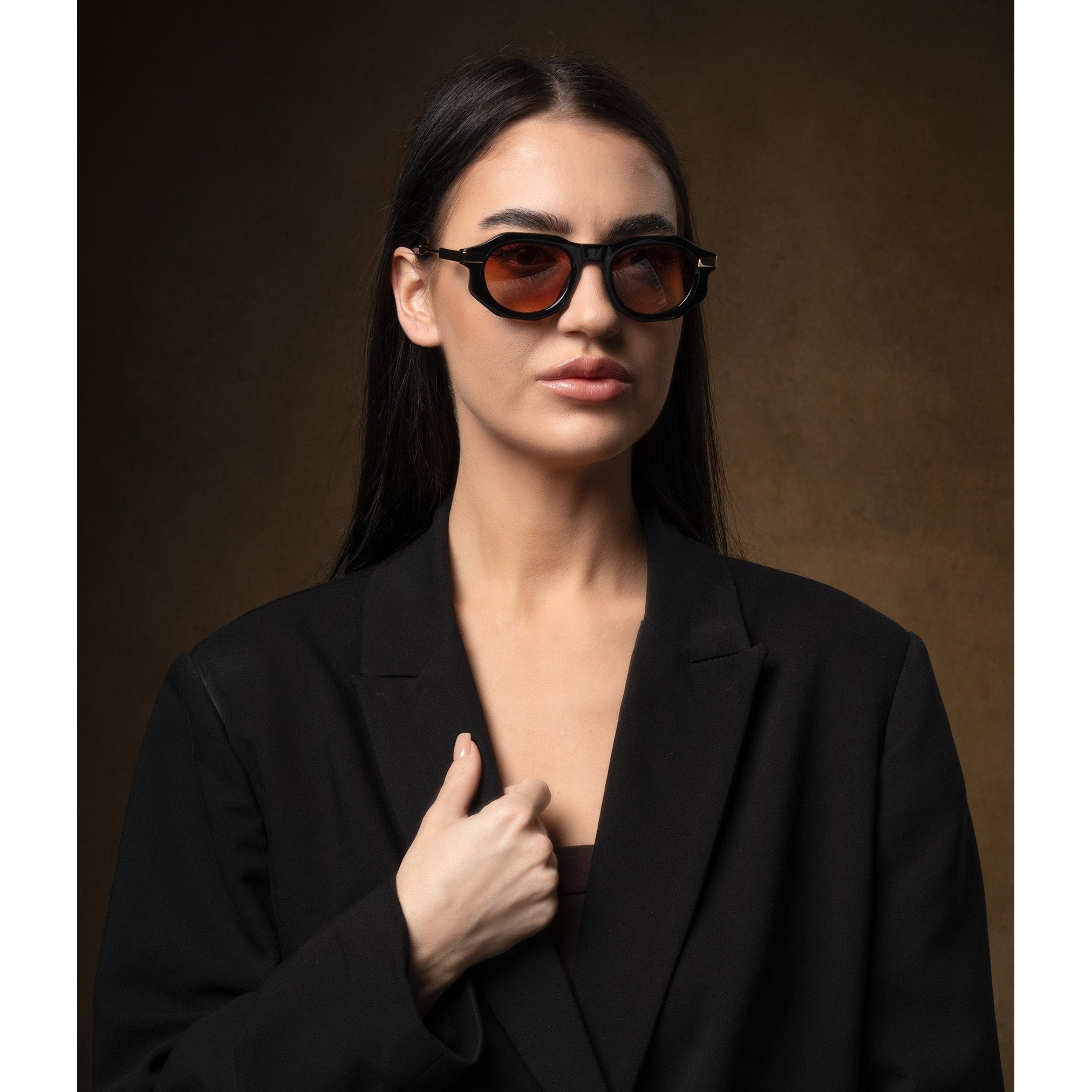 نظارات شمسية من الأسيتات مطلية بالذهب من سيبتر