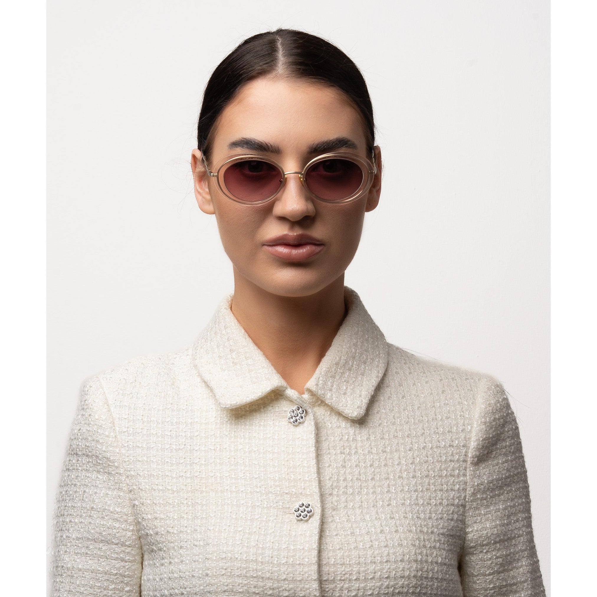 Ella – Blush Crystal Gradient Sunglasses