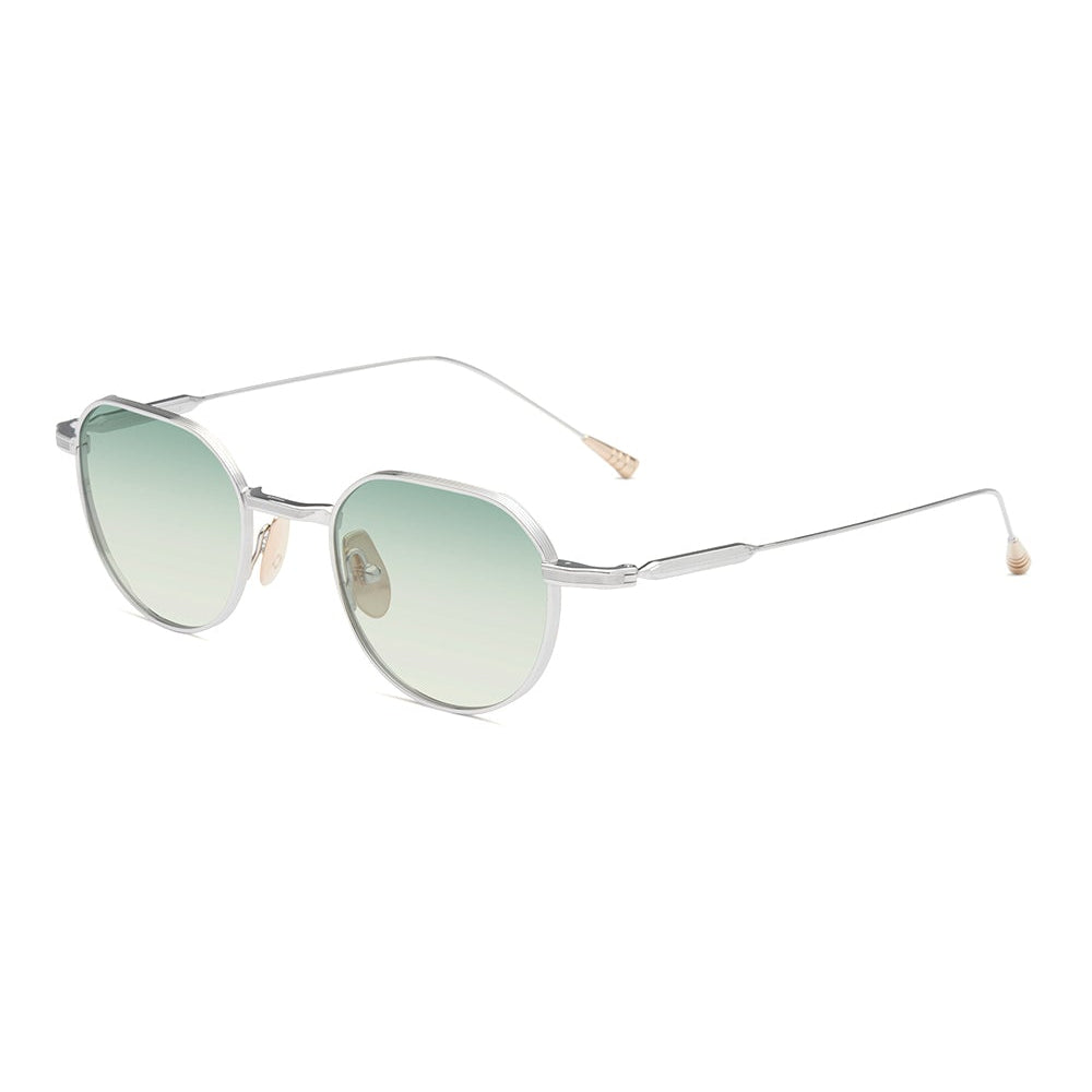 Mirage Titanium Round Sunglasses