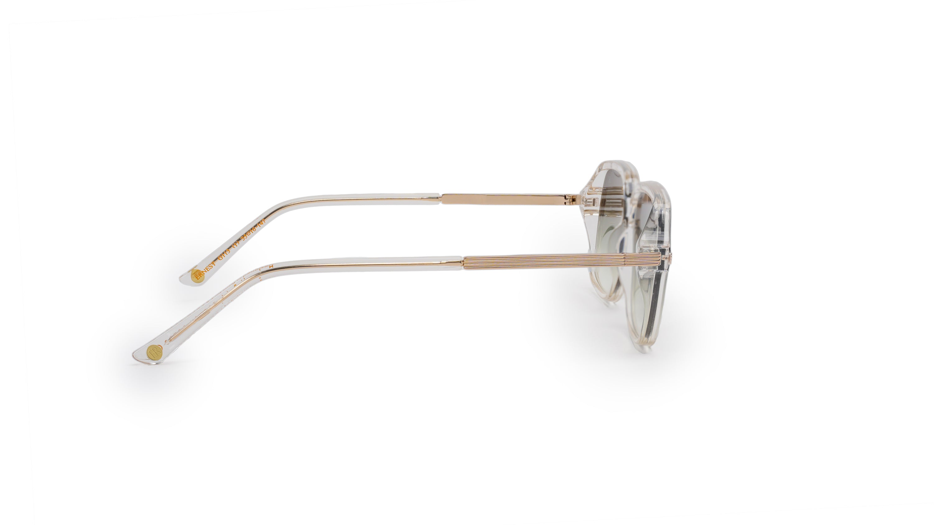 Ernest- Transparent Square Acetate Sunglasses with Gradient Lenses