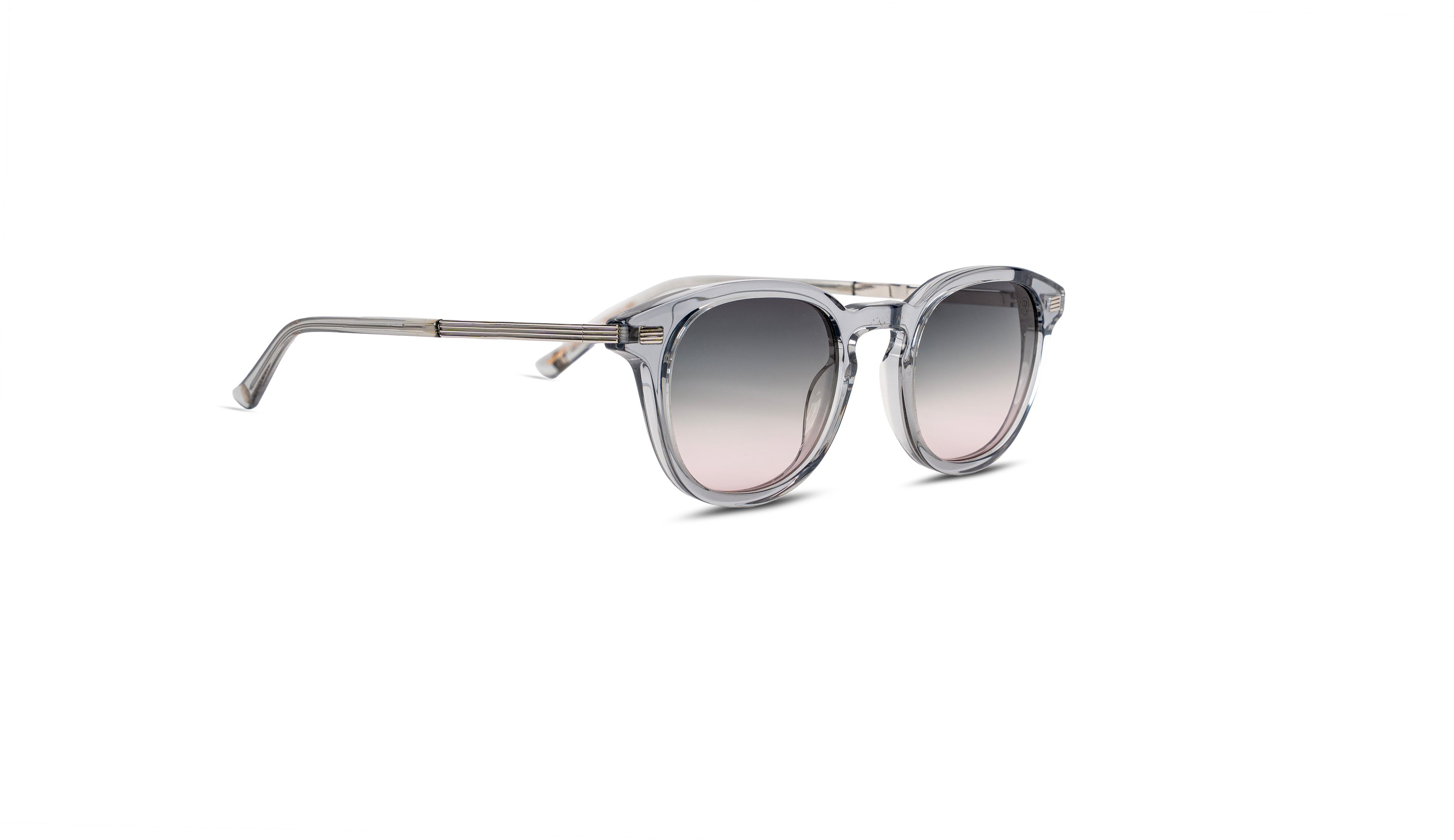 Kevin- rounded Acetate and Metal Sunglasses